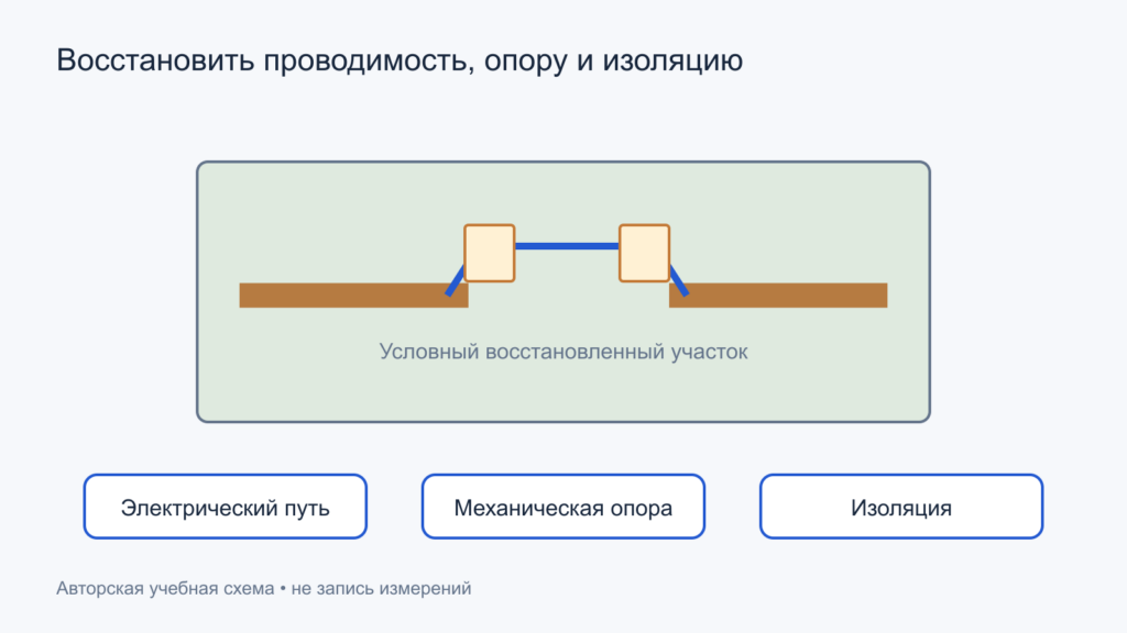 Три задачи восстановления платы: электрическая связь, механическая опора и изоляция